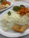 Plat de saumon grillé