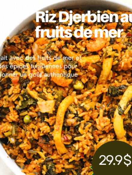 Menu du jour : Riz Djerbien aux fruits de mer