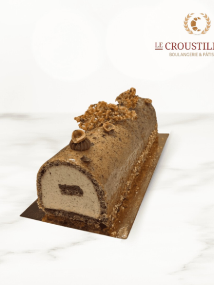 Bûche Noisette chocolat au lait