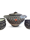 Soupière avec 6 bols assortis