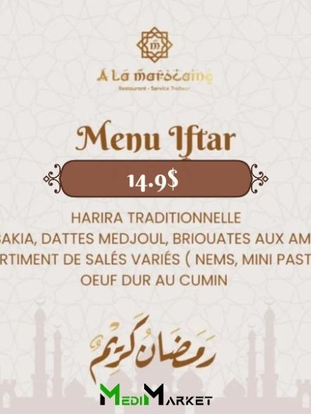 Menu Iftar AlaMarocaine