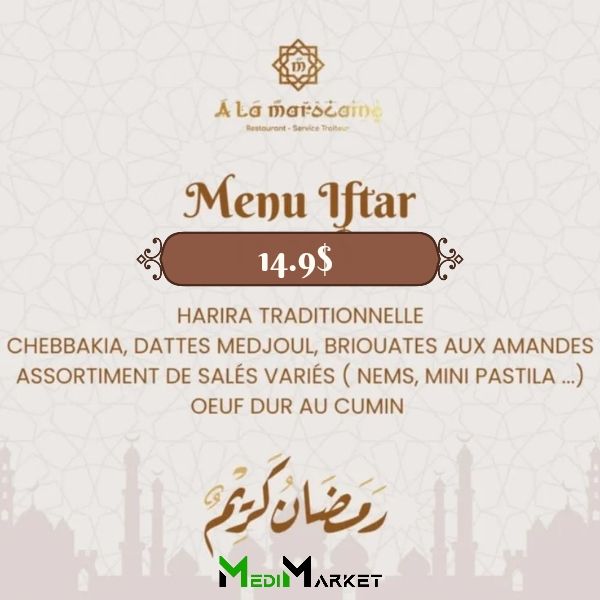 Menu Iftar AlaMarocaine
