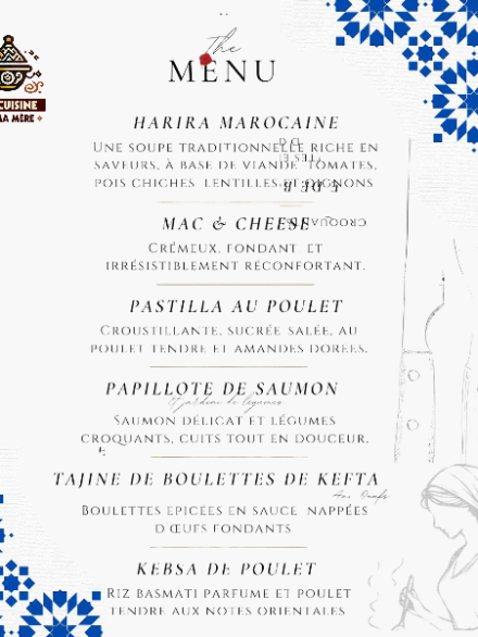 Le Menu – La Cuisine de ma Mère