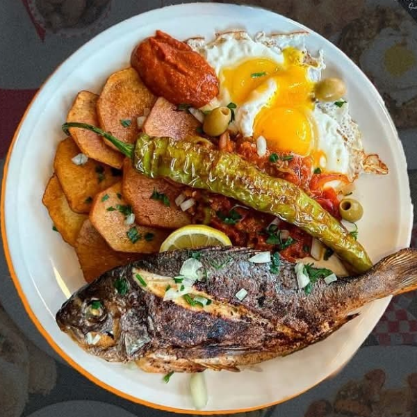 Plat daurade grillé