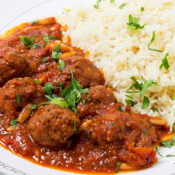 Kebab hindi au riz Halal