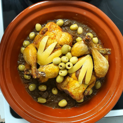 Poulet rôti avec daghmira Halal