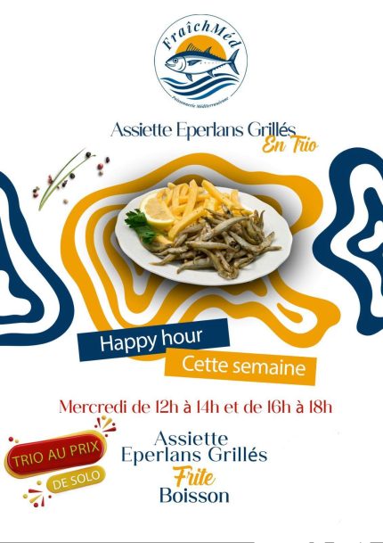 Trio Eperlans Grillés – Happy Hour