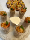 Verrines de riz aux crevettes (20 pièces)