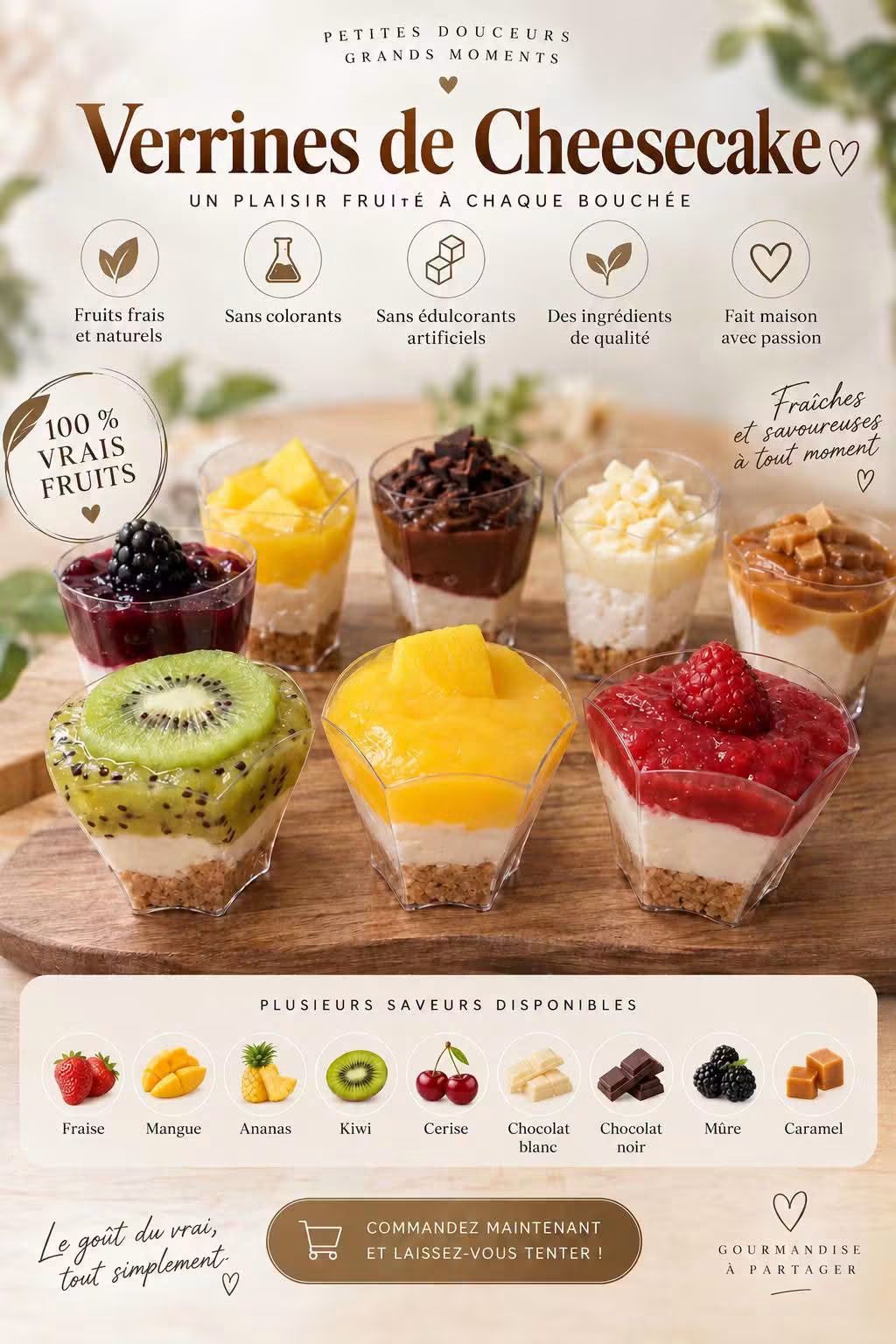 Verrines de cheesecake